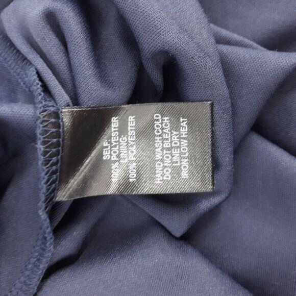 Lulu's Dress The Very Thought Of You 539682 Flounce Shawl Floral Gown Navy Sz S - Picture 14 of 16